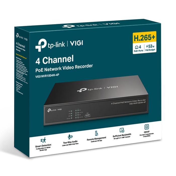 TP-LINK NVR καταγραφικό VIGI NVR1004H-4P, 8MP, 4 κανάλια PoE, Ver. 1.0 | eLabstore.gr TP-LINK NVR καταγραφικό VIGI NVR1004H-4P, 8MP, 4 κανάλια PoE, Ver. 1.0 | Κάμερες Ασφαλείας | elabstore.gr