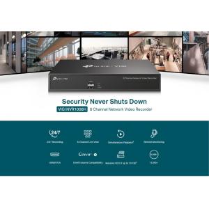 TP-LINK NVR καταγραφικό VIGI NVR1008H, 8MP, 8 κανάλια, Ver. 2.0 | eLabstore.gr TP-LINK NVR καταγραφικό VIGI NVR1008H, 8MP, 8 κανάλια, Ver. 2.0 | Κάμερες Ασφαλείας | elabstore.gr