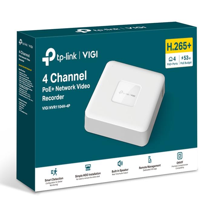 TP-LINK NVR καταγραφικό VIGI NVR1104H-4P, 8MP, 4 κανάλια PoE+, Ver. 1.0 | eLabstore.gr TP-LINK NVR καταγραφικό VIGI NVR1104H-4P, 8MP, 4 κανάλια PoE+, Ver. 1.0 | Κάμερες Ασφαλείας | elabstore.gr