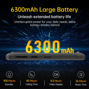 OUKITEL smartphone WP32, 6", 4/128GB, IP68/IP69K, 6300mAh, μαύρο | Mobile Συσκευές | elabstore.gr