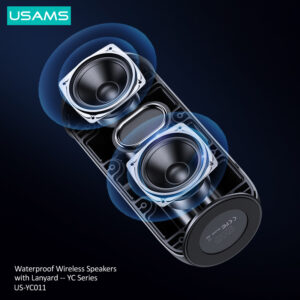USAMS φορητό ηχείο US-YC011, 10W, Bluetooth, 2000mAh, μαύρο | eLabstore.gr USAMS φορητό ηχείο US-YC011, 10W, Bluetooth, 2000mAh, μαύρο | Εικόνα & Ήχος | elabstore.gr