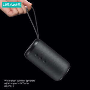 USAMS φορητό ηχείο US-YC011, 10W, Bluetooth, 2000mAh, μαύρο | eLabstore.gr USAMS φορητό ηχείο US-YC011, 10W, Bluetooth, 2000mAh, μαύρο | Εικόνα & Ήχος | elabstore.gr