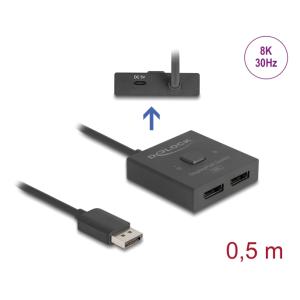 DELOCK DisplayPort switch 18906, 2 σε 1, bidirectional, 8K/30Hz, μαύρο | eLabstore.gr DELOCK DisplayPort switch 18906, 2 σε 1, bidirectional, 8K/30Hz, μαύρο | Καλώδια - Αντάπτορες | elabstore.gr