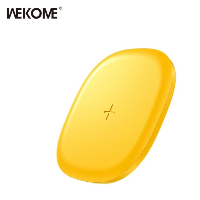 Charger Wireless WK WP-U165 15W Yellow | MOBILE COMPONENTS | elabstore.gr