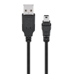GOOBAY καλώδιο USB σε USB Mini 45740, 480Mbps, 1m, μαύρο | Καλώδια - Αντάπτορες | elabstore.gr