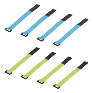 PROPLUS ιμάντες τύπου velcro 480052, 19x2cm, μπλε & πράσινο, 8τμχ | Καλώδια - Αντάπτορες | elabstore.gr