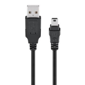 GOOBAY καλώδιο USB σε USB Mini 50767, 480Mbps, 1.8m, μαύρο | Καλώδια - Αντάπτορες | elabstore.gr