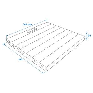 PROPLUS αφρώδες μαξιλάρι γονατίσματος 580012, 30x34.5x2.5cm, μπλε | Gadgets - Αξεσουάρ | elabstore.gr