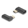 DELOCK αντάπτορας USB-C 60245, αρσενικό σε θηλυκό, 240W, 40Gbps, μαύρος | Καλώδια - Αντάπτορες | elabstore.gr