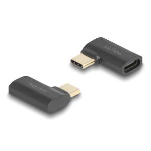 DELOCK αντάπτορας USB-C 60245, αρσενικό σε θηλυκό, 240W, 40Gbps, μαύρος | Καλώδια - Αντάπτορες | elabstore.gr