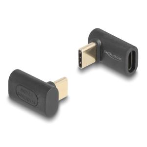 DELOCK αντάπτορας USB-C 60246, αρσενικό σε θηλυκό, 240W, 40Gbps, μαύρος | Καλώδια - Αντάπτορες | elabstore.gr