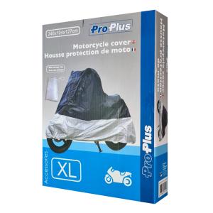 PROPLUS κουκούλα μηχανής 610257 με θήκη, XL 246x104x127cm, μπλε/ασημί | Gadgets - Αξεσουάρ | elabstore.gr