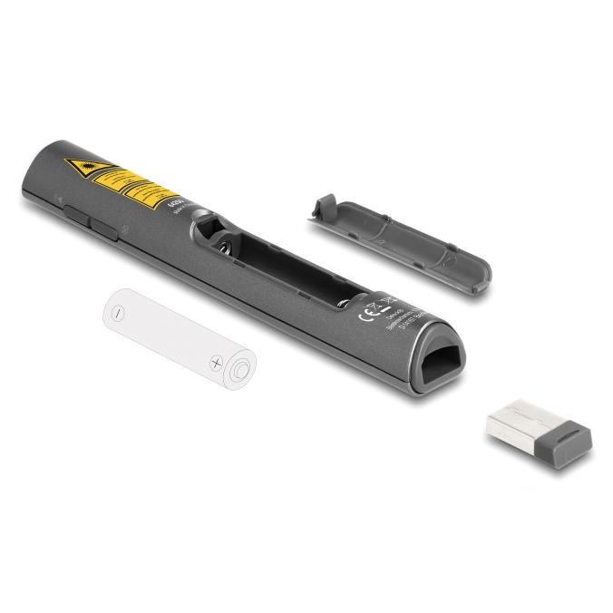 Delock presenter 64250 με laser & πλήκτρα, επαναφορτιζόμενο, 50m, γκρι | eLabstore.gr Delock presenter 64250 με laser & πλήκτρα, επαναφορτιζόμενο, 50m, γκρι | Εικόνα & Ήχος | elabstore.gr