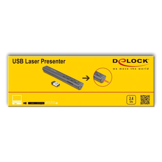 Delock presenter 64250 με laser & πλήκτρα, επαναφορτιζόμενο, 50m, γκρι | eLabstore.gr Delock presenter 64250 με laser & πλήκτρα, επαναφορτιζόμενο, 50m, γκρι - Image 6