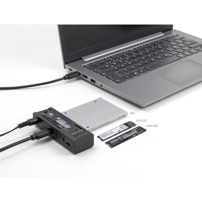 DELOCK docking station 64252 για M.2 & 2.5/3.5" SSD/HDD, clone, 10Gbps | eLabstore.gr DELOCK docking station 64252 για M.2 & 2.5/3.5" SSD/HDD, clone, 10Gbps | Συνοδευτικά PC | elabstore.gr