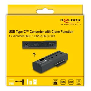 DELOCK docking station 64252 για M.2 & 2.5/3.5" SSD/HDD, clone, 10Gbps | eLabstore.gr DELOCK docking station 64252 για M.2 & 2.5/3.5" SSD/HDD, clone, 10Gbps | Συνοδευτικά PC | elabstore.gr