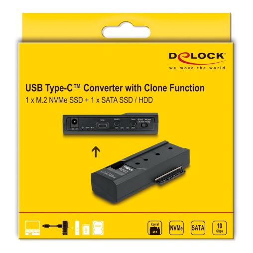 DELOCK docking station 64252 για M.2 & 2.5/3.5" SSD/HDD, clone, 10Gbps | eLabstore.gr DELOCK docking station 64252 για M.2 & 2.5/3.5" SSD/HDD, clone, 10Gbps | Συνοδευτικά PC | elabstore.gr