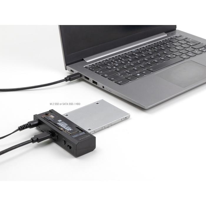 DELOCK docking station 64253 για M.2 & 2.5"/3.5" SSD/HDD, 10Gbps, μαύρο | eLabstore.gr DELOCK docking station 64253 για M.2 & 2.5"/3.5" SSD/HDD, 10Gbps, μαύρο | Συνοδευτικά PC | elabstore.gr