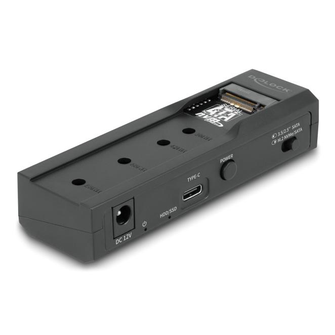 DELOCK docking station 64253 για M.2 & 2.5"/3.5" SSD/HDD, 10Gbps, μαύρο | eLabstore.gr DELOCK docking station 64253 για M.2 & 2.5"/3.5" SSD/HDD, 10Gbps, μαύρο | Συνοδευτικά PC | elabstore.gr