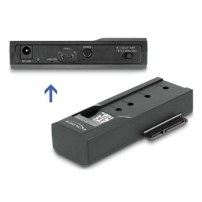 DELOCK docking station 64253 για M.2 & 2.5"/3.5" SSD/HDD, 10Gbps, μαύρο | eLabstore.gr DELOCK docking station 64253 για M.2 & 2.5"/3.5" SSD/HDD, 10Gbps, μαύρο | Συνοδευτικά PC | elabstore.gr