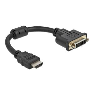 DELOCK αντάπτορας HDMI σε DVI 65206, 4K/30Hz, 20cm, μαύρος | Καλώδια - Αντάπτορες | elabstore.gr