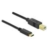 DELOCK καλώδιο USB-C σε USB Type B 83666, 480Mbps, 3m, μαύρο | Καλώδια - Αντάπτορες | elabstore.gr