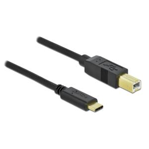 DELOCK καλώδιο USB-C σε USB Type B 83666, 480Mbps, 3m, μαύρο | Καλώδια - Αντάπτορες | elabstore.gr