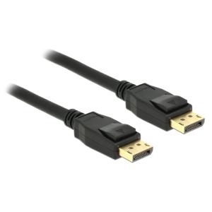 DELOCK καλώδιο DisplayPort 1.2 83806, 4K/60Hz, 21.6Gbps, 2m, μαύρο | Καλώδια - Αντάπτορες | elabstore.gr