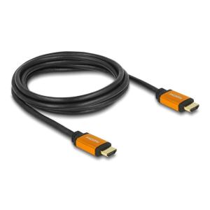 DELOCK καλώδιο HDMI 85729, 8K/60Hz, 48Gbps, eARC, HDR, 2m, μαύρο | Καλώδια - Αντάπτορες | elabstore.gr