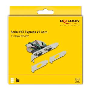 DELOCK κάρτα επέκτασης PCIe σε 2x RS-232 90007 | eLabstore.gr DELOCK κάρτα επέκτασης PCIe σε 2x RS-232 90007 | PC & Αναβάθμιση | elabstore.gr