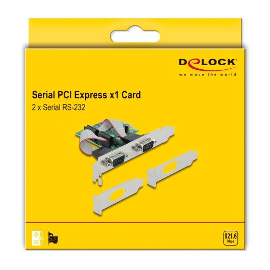 DELOCK κάρτα επέκτασης PCIe σε 2x RS-232 90007 | eLabstore.gr DELOCK κάρτα επέκτασης PCIe σε 2x RS-232 90007 | PC & Αναβάθμιση | elabstore.gr