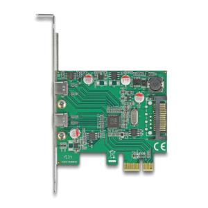 DELOCK κάρτα επέκτασης PCIe x1 σε 2x USB-C 90493, 5Gbps | PC & Αναβάθμιση | elabstore.gr