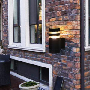 DIOLED φωτιστικό τοίχου D78717, E27, μεταλλικό, 20x9x15.5cm, IP54, μαύρο | Φωτισμός | elabstore.gr