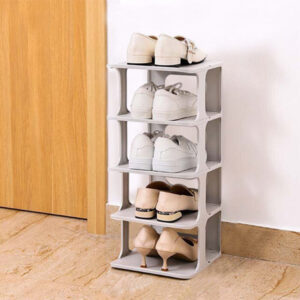 HOME USE παπουτσοθήκη HUH-0150, 5 θέσεων, 24.5x26.5x60cm, γκρι | Οικιακός εξοπλισμός | elabstore.gr