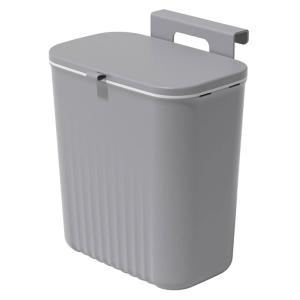 HOME USE κάδος απορριμμάτων HUH-0152, 9lt, 26x16x29cm, γκρι | Οικιακός εξοπλισμός | elabstore.gr