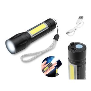 LTC φορητός φακός LED LXLL250, επαναφορτιζόμενος, 450lm, IP65, μαύρος | Φωτισμός | elabstore.gr