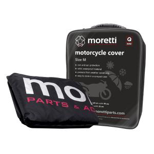 MORETTI κουκούλα μηχανής LXMA2746 με θήκη, M 229x99x125cm, μαύρη | Gadgets - Αξεσουάρ | elabstore.gr