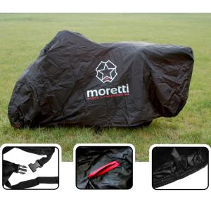 MORETTI κουκούλα μηχανής LXMA2753 με θήκη, L 246x104x127cm, μαύρη | Gadgets - Αξεσουάρ | elabstore.gr