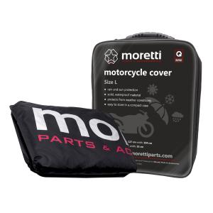 MORETTI κουκούλα μηχανής LXMA2753 με θήκη, L 246x104x127cm, μαύρη | Gadgets - Αξεσουάρ | elabstore.gr