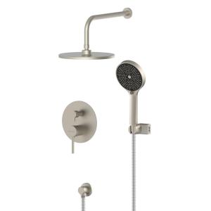 BRUNO σετ κεφαλή ντους με τηλέφωνο & μίκτη M63125-531 εντοιχισμού, ασημί | Οικιακός εξοπλισμός | elabstore.gr