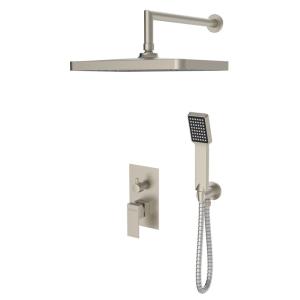 BRUNO σετ κεφαλή ντους με τηλέφωνο & μίκτη M63542-221 εντοιχισμού, ασημί | Οικιακός εξοπλισμός | elabstore.gr