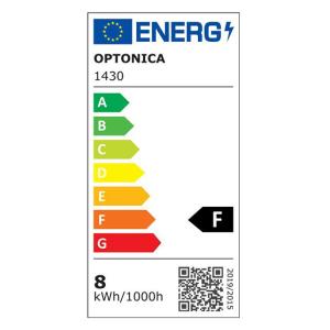 OPTONICA LED λάμπα candle C37 1430, 8W, 2700K, 710lm, E14 | Φωτισμός | elabstore.gr