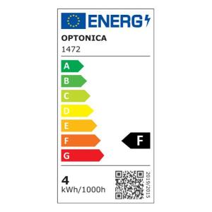 OPTONICA LED λάμπα candle C35 1472, Filament, 4W, 2700K, 400lm, E14 | Φωτισμός | elabstore.gr