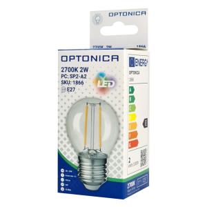 OPTONICA LED λάμπα G45 1866, Filament, 2W, 2700K, 200lm, E27 | eLabstore.gr OPTONICA LED λάμπα G45 1866, Filament, 2W, 2700K, 200lm, E27 | Φωτισμός | elabstore.gr