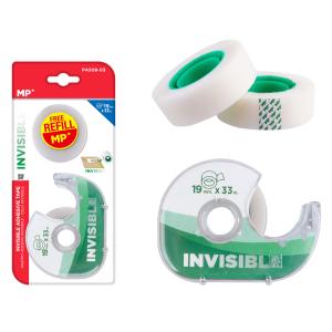 MP βάση και κολλητική ταινία Invisible PA508-03, 19mm, 33m, διάφανη | Αναλώσιμα - Είδη Γραφείου | elabstore.gr