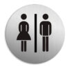 SEILFLECHTER πινακίδα WC γυναικών/ανδρών 972069, αυτοκόλλητη, Φ75mm | Οικιακός εξοπλισμός | elabstore.gr