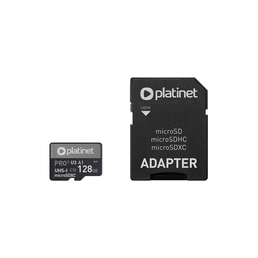 PLATINET microSDXC Secure digital + adapter SD 128GB CLASS 10 PMMSDX128UII | eLabstore.gr PLATINET microSDXC Secure digital + adapter SD 128GB CLASS 10 PMMSDX128UII | Περιφερειακά | elabstore.gr