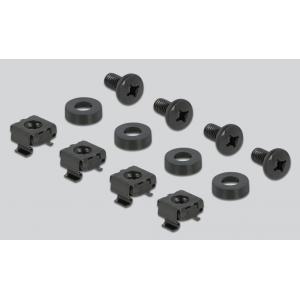 DELOCK cable management 66488, 19"/1U rack, 3x γάντζοι & βούρτσα, μαύρο | Εξοπλισμός IT | elabstore.gr