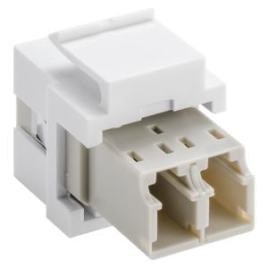 GOOBAY Keystone module οπτικής ίνας 80000, 2x LC-Duplex, λευκό | Εξοπλισμός IT | elabstore.gr