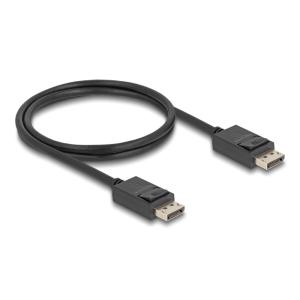 DELOCK καλώδιο DisplayPort 2.1 80492, 8K/60Hz 4K/120Hz 40Gbps, 1m, μαύρο | Καλώδια - Αντάπτορες | elabstore.gr